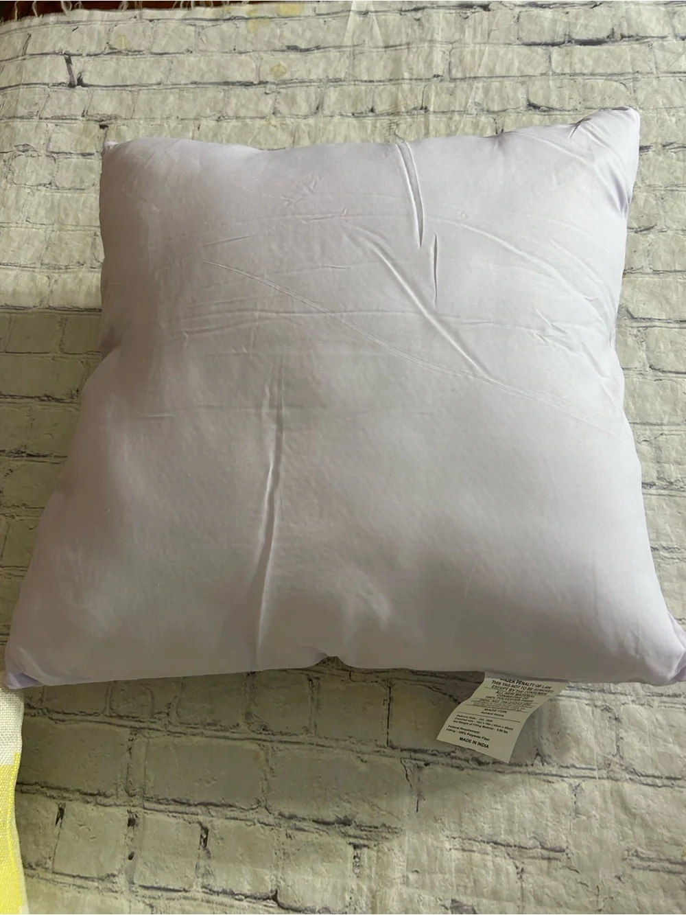 4TH EMOTION YELLOW AND WHITE BUFFALO CHECK PLAID THROW PILLOW COVERS 20”x20”